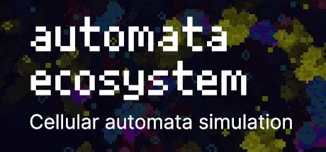 Poster Automata Ecosystem - Cellular Automata Simulation