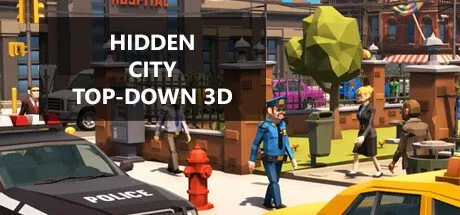 Poster Hidden City Top-Down 3D