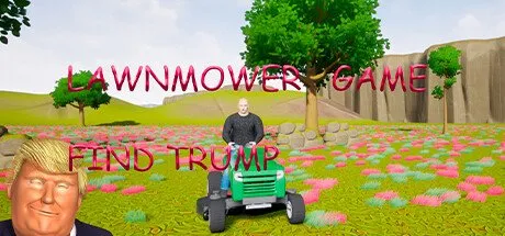 Poster Lawnmower Game: Find Trump