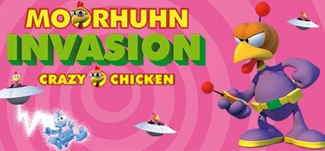 Poster Moorhuhn Invasion - Crazy Chicken Invasion