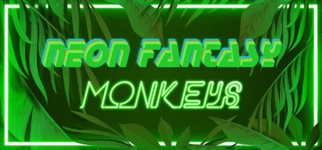 Poster Neon Fantasy: Monkeys