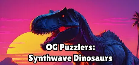 Poster OG Puzzlers: Synthwave Dinosaurs