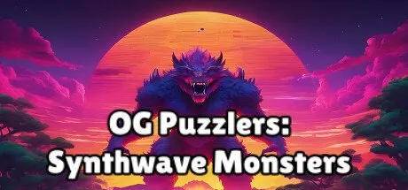 Poster OG Puzzlers: Synthwave Monsters