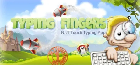 Poster Typing Fingers